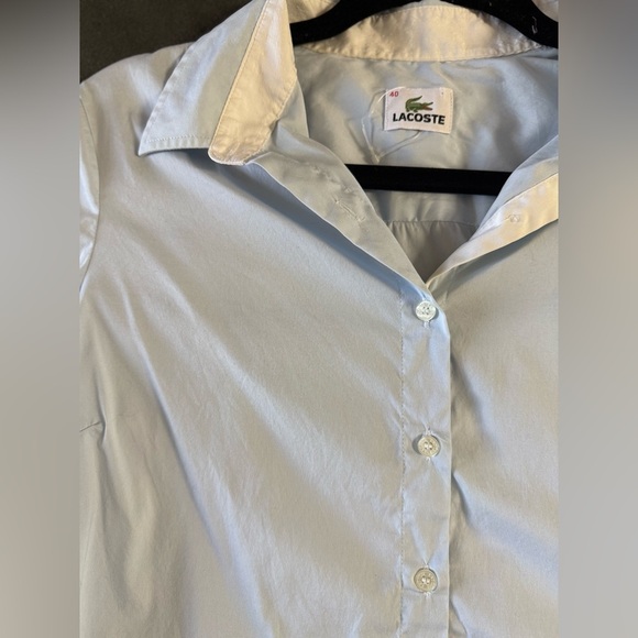 Lacoste Sky Blue Shirt with Iconic Logo - Picture 5 of 6